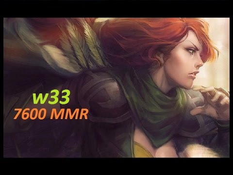 w33 Windranger (7600 MMR Gameplay)