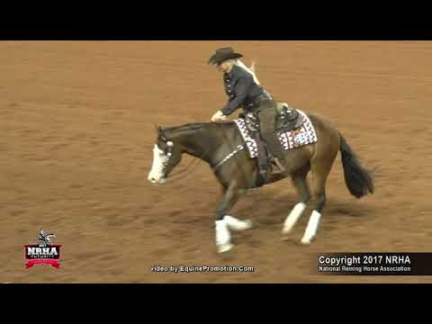 Spookadoodledo ridden by Kelle L Smith  - 2017 NRHA Futurity (NP Futurity, First Go)