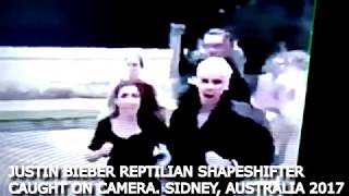 Justin Bieber Caught Shapeshifting into a Reptilian in front of his Fans!