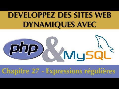 Tutoriel Cours Complet PhP MySQL Ch 27 27 Les expressions régulières