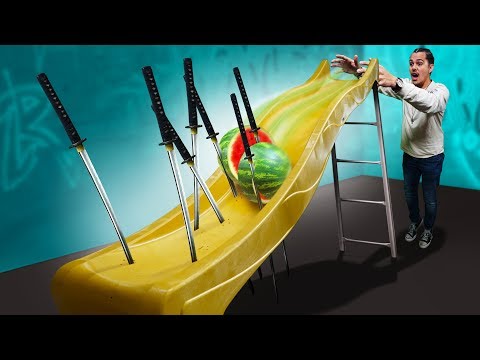 DANGEROUS Playground Slide Challenge! Video