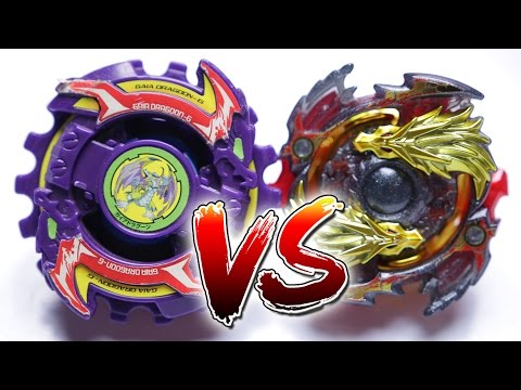 BEYBLADE BATTLE | Lost Longinus (gold version) BURST VS Gaia Dragoon PLASTIC - Battle of Generations