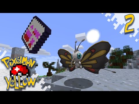 Pixelmon YELLOW!  - Overnight Town!  - Ep02 (Minecraft Pokemon Mod)