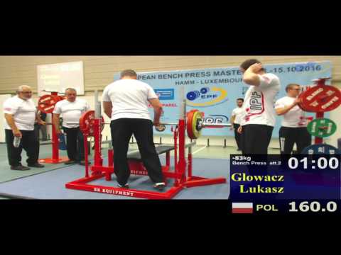 European Masters Men's Bench Press 2016, M1 -59..-105kg