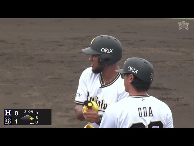 【ファーム】バファローズ・オリバレス チーム初ヒットはセンターへの先制タイムリー!! 2025年9月4日 オリックス・バファローズ 対 くふうハヤテベンチャーズ静岡