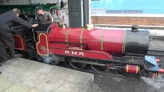 Rhyl Miniature Railway Marine Lake Steam Engine Denbighshire Wales UK