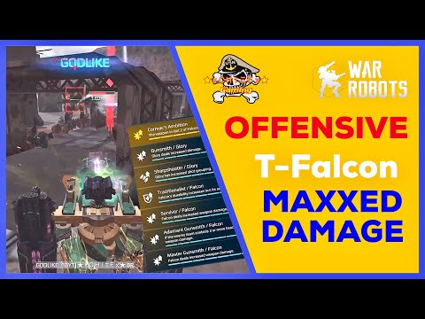 Offensive Traditionalist Falcon - MAXXED for Damage - War Robots [WR]