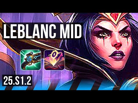 LEBLANC vs MORGANA (MID) | Rank 2 LeBlanc, Rank 18 | BR Challenger | 25.S1.2