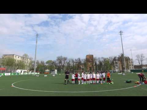 Legia Warszawa- ATP Warszawa - 16/04/2016  - przywitanie, Początek meczu