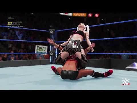 WWE 2K18 Smackdown Live Angela Hardy vs Nikki Bella with Brie Bella