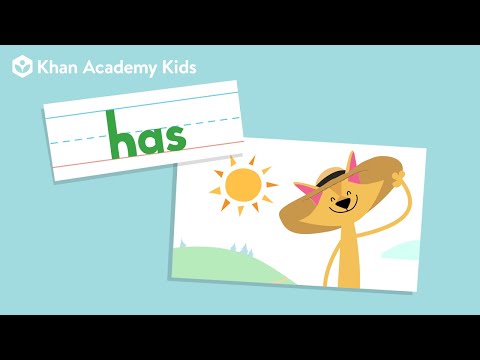 The Word "Has"  | Sight Words | Learn to Read with Khan Academy Kids