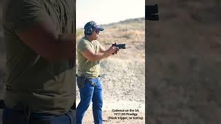 Springfield 1911 DS Prodigy. Smooth trigger. No fine-tuning made. Cadence straight out the box.