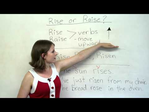 Grammar Mistakes - RISE or RAISE? Video