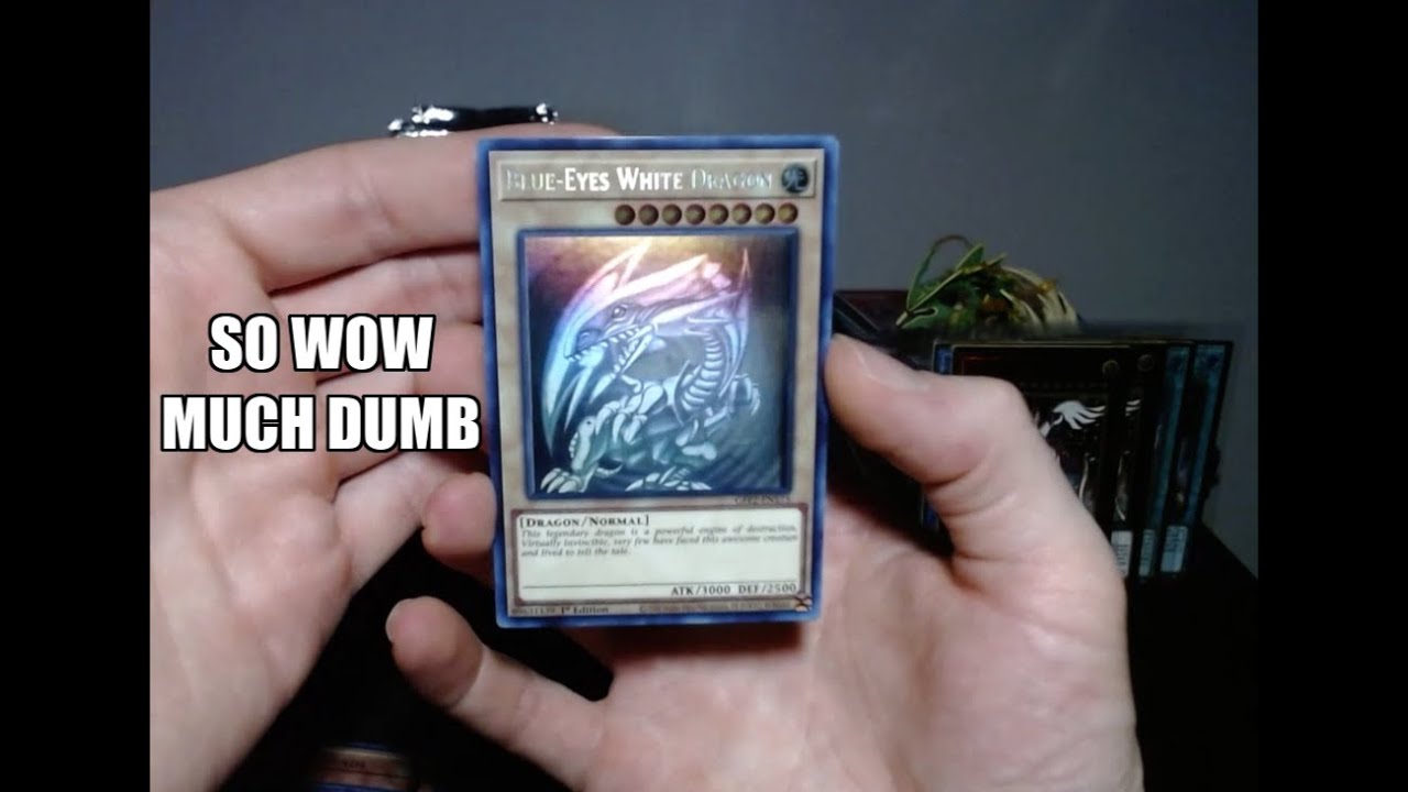 Realizing I pulled a Blue Eyes White Dragon...GHOST RARE (I'm dumb)