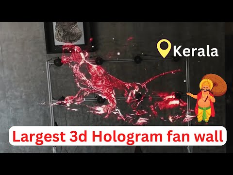 3d hologram fan video wall