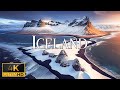 FLYING OVER ICELAND (4K VIDEO UHD) - RELAXING ..