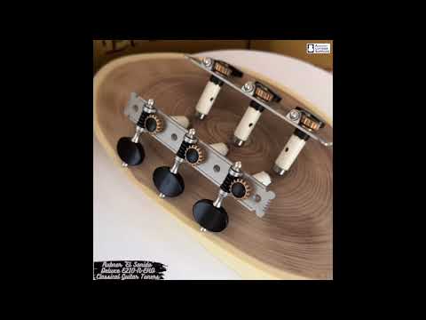 World Class Classical Guitar Tuners - Rubner El Sonido E210-N-EHO Model - Nickel & Ebony