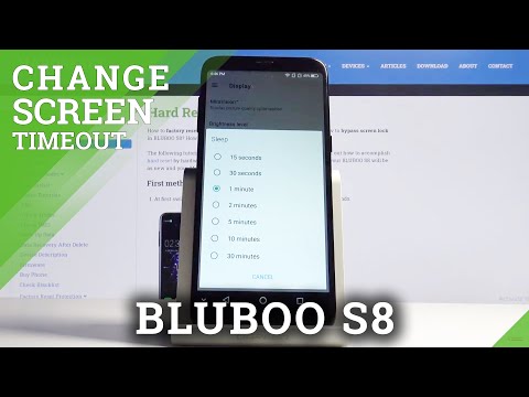 How to Change Screen Timeout in BLUBOO S8 - Screen Timeout Settings