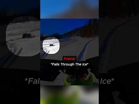 Biker Falls Through The Ice @TopcatAK