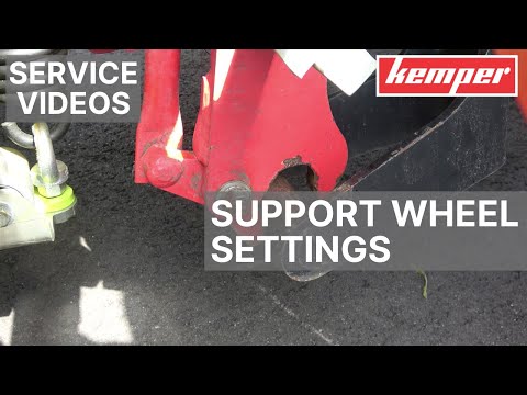 Kemper Comfort support wheel settings