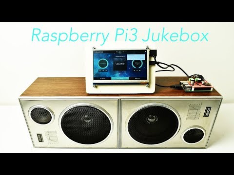 Raspberry Pi 3 Touch Screen JukeBox Volume With JustBoom Amp Hat Video
