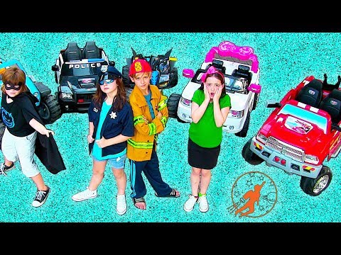 New Sky Kids Super Episode - Little Heroes Fire Engines, Police Cars and The Stealer