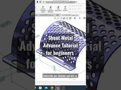 Solidworks Sheet Metal Tutorials |#solidworks | #shorts | #viral