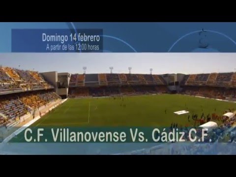 Promo Fútbol EN DIRECTO - Villanovense Vs. Cádiz CF 14-02-16 @Carranza10TV
