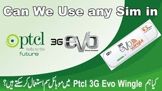 Can we Use Any Sim in Ptcl 3G Evo Wingle