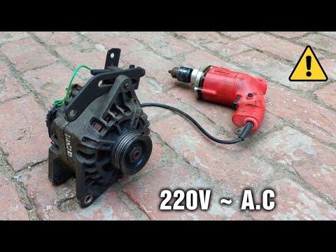 REUSE 12V Car Alternator to DC Generator 500W डीसी जनरेटर 500W के लिए 12V कार अल्टरनेटर