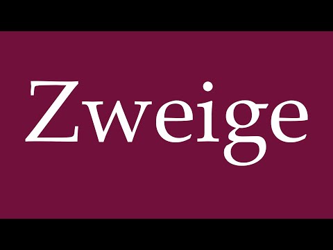 How to Pronounce ''Zweige'' (Twigs) Correctly in German