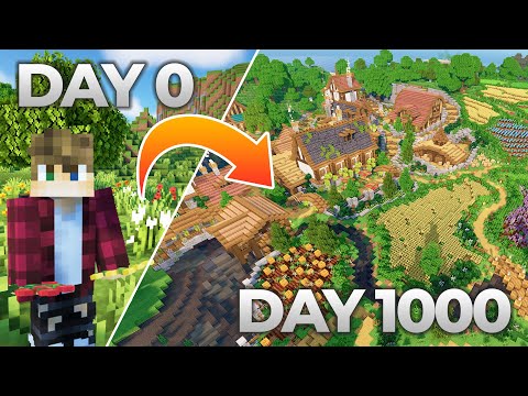 What happens When You Spend 1000 Days Building In Minecraft Survival