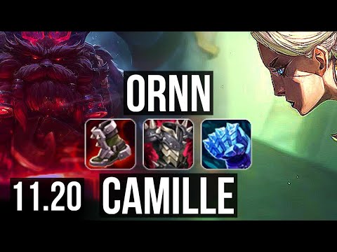 ORNN vs CAMILLE (TOP) | 6 solo kills, 1.4M mastery, 600+ games | NA Master | v11.20