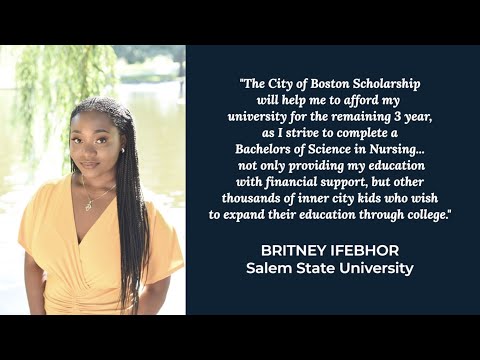 Congratulations to the 2020 City of Boston Scholarship Recipients!