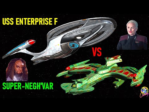USS Enterprise F VS Klingon Super Negh'Var - Both Ways - Star Trek Starship Battles