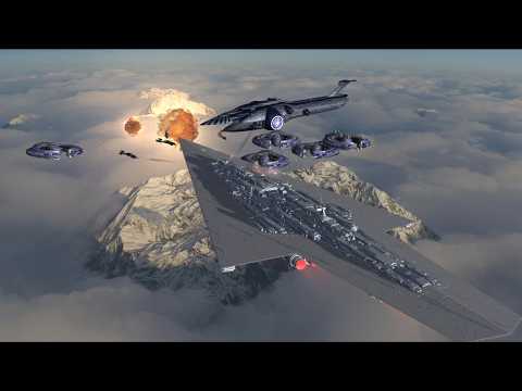 Executor-Class vs Malevolence – Massive Fleet Battle in Star Wars Empire at War Remake