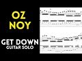 Oz Noy - Get Down Guitar Solo Transcription