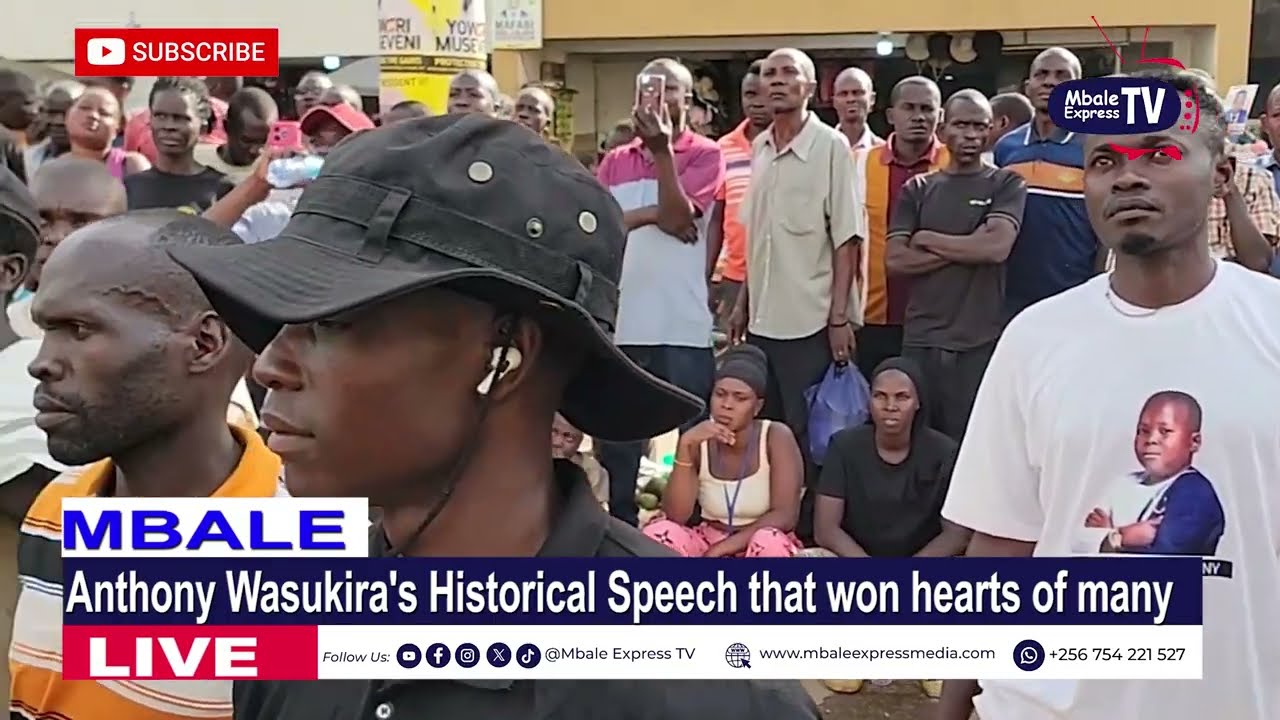 Anthony Wasukira makes historic speech which won the hearts of many 