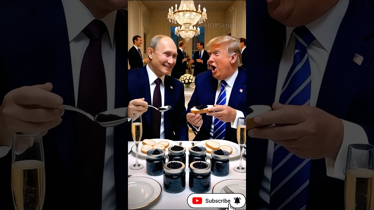 Putin and Trump are Eating Caviar #ai #putin #trump #shorts