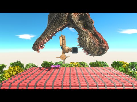 Attack of units on tnt - Animal Revolt Battle Simulator