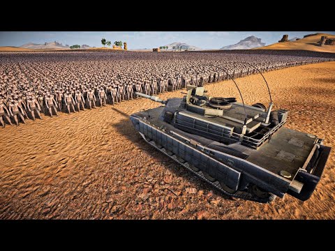 M1 ABRAMS TANK VS 1,000,000 ZOMBIES - Ultimate Epic Battle
