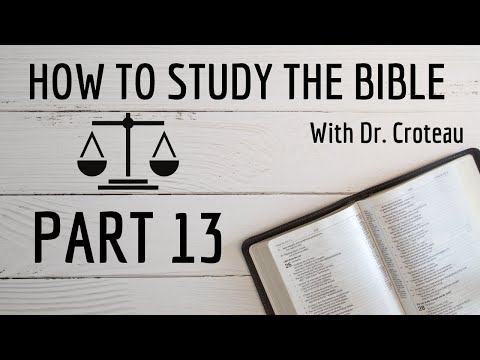 How to Study the Bible 7A: Interpreting Old Testament Poetry and Wisdom Literature