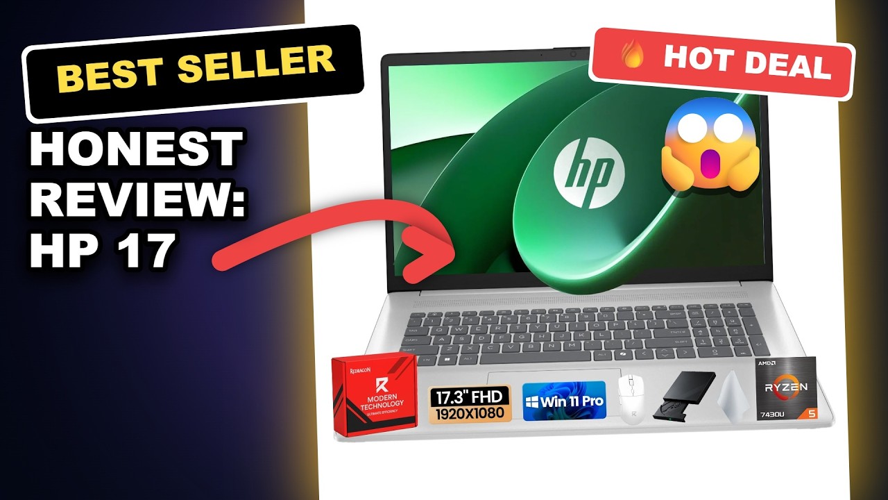 Honest Review: HP 17 Business Laptop — Powerful AMD Ryzen 5, 64GB RAM, 2TB SSD review video