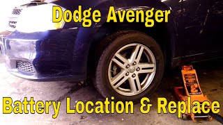 2014 Dodge Avenger Battery location and replace