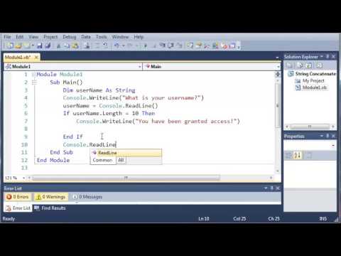 Visual Basic Tutorial   19   Get Length Of Strings   YouTube