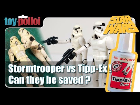 Vintage Kenner Star Wars Stormtrooper vs Tipp-Ex - Can they be saved? - Toy Polloi