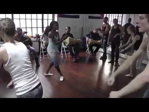 Afro Class 21.02.15 at D'AKOKAN Dance School - Annelys Perez