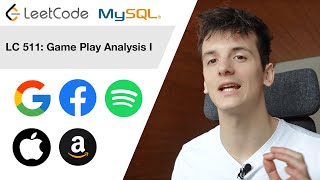 YouTube video 'LeetCode 511: Game Play Analysis I [SQL]'