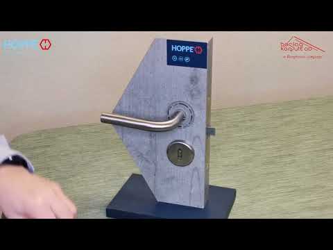 Innerdörrhandtag HOPPE Utrecht E1444 37-42 Nyckelskylt