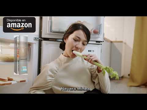 MIDEA Frigorífico Combi No Frost 55 cm ancho x 180 cm Inox - Nevera combi
